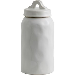 Nordal Lulo Opbevaringskrukke H23 cm, Hvid