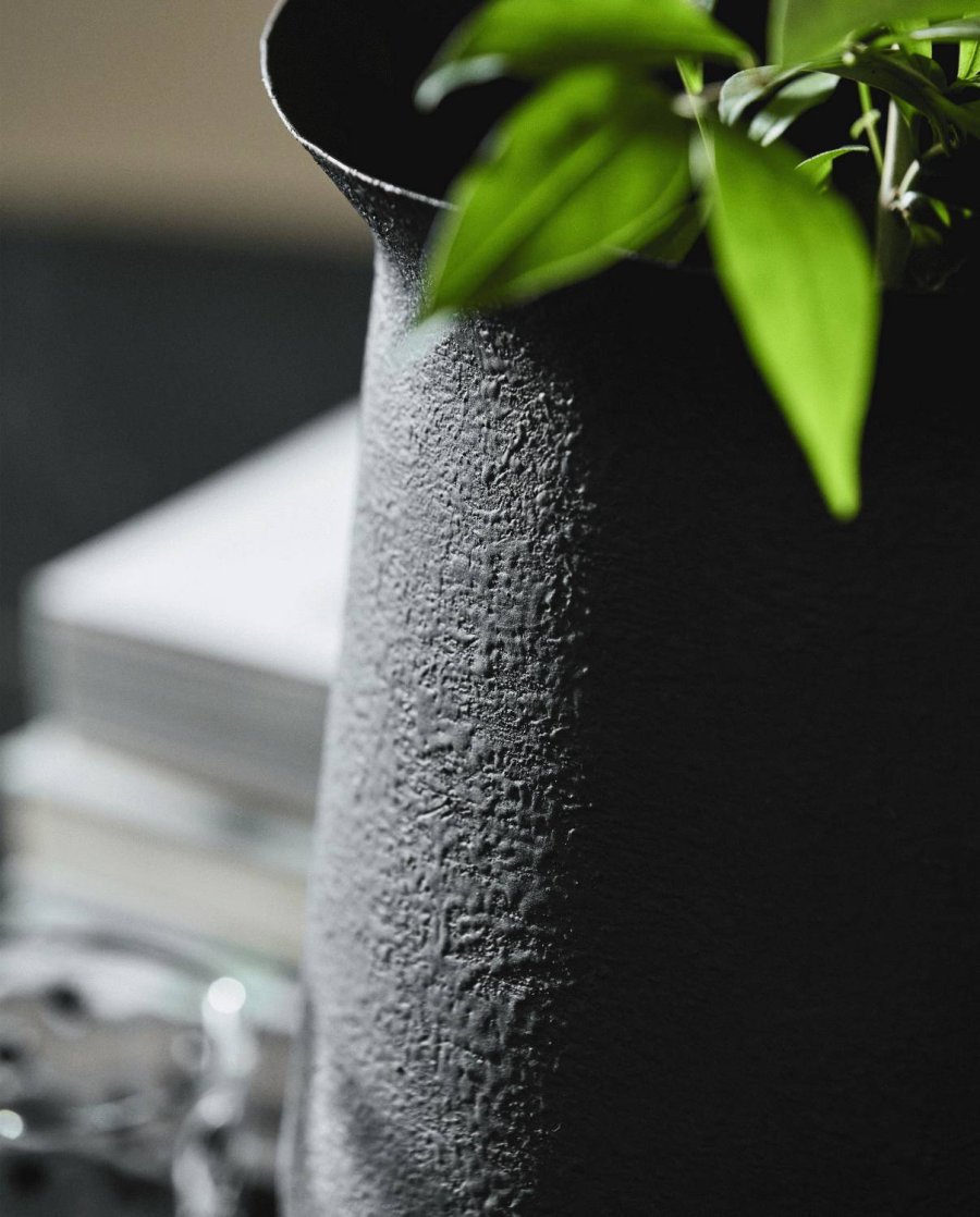 Nordal Adony Blumentopf H33,5cm, Schwarz