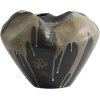Nordal Ashar Vase H22 cm, Sort/Sand
