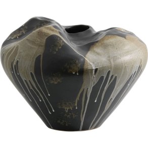 Nordal Ashar Vase H32, Sort/Sand