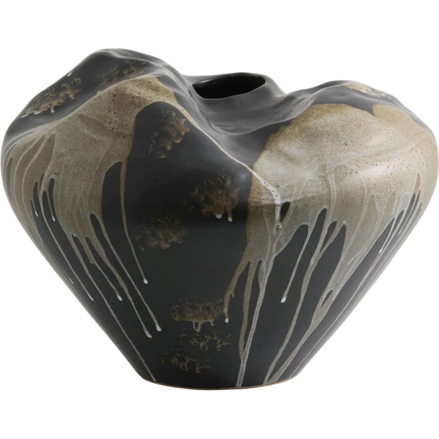 Nordal Ashar Vase H32, Sort/Sand