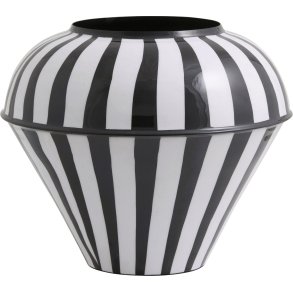 Nordal Sipura Vase H25cm, Schwarz/Wei