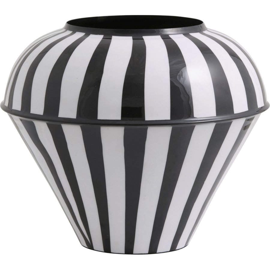 Nordal Sipura Vase H25cm, Schwarz/Wei