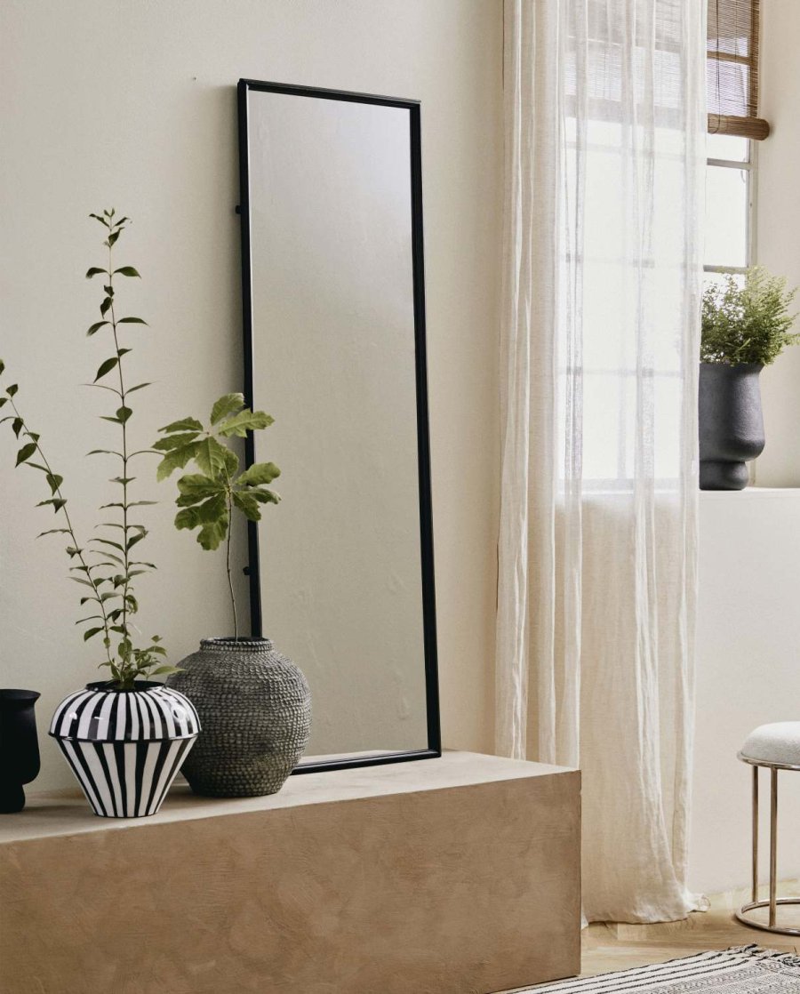 Nordal Sipura Vase H25cm, Schwarz/Wei