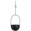Nordal Torcello Hngeblumentopf H50 cm, Schwarz