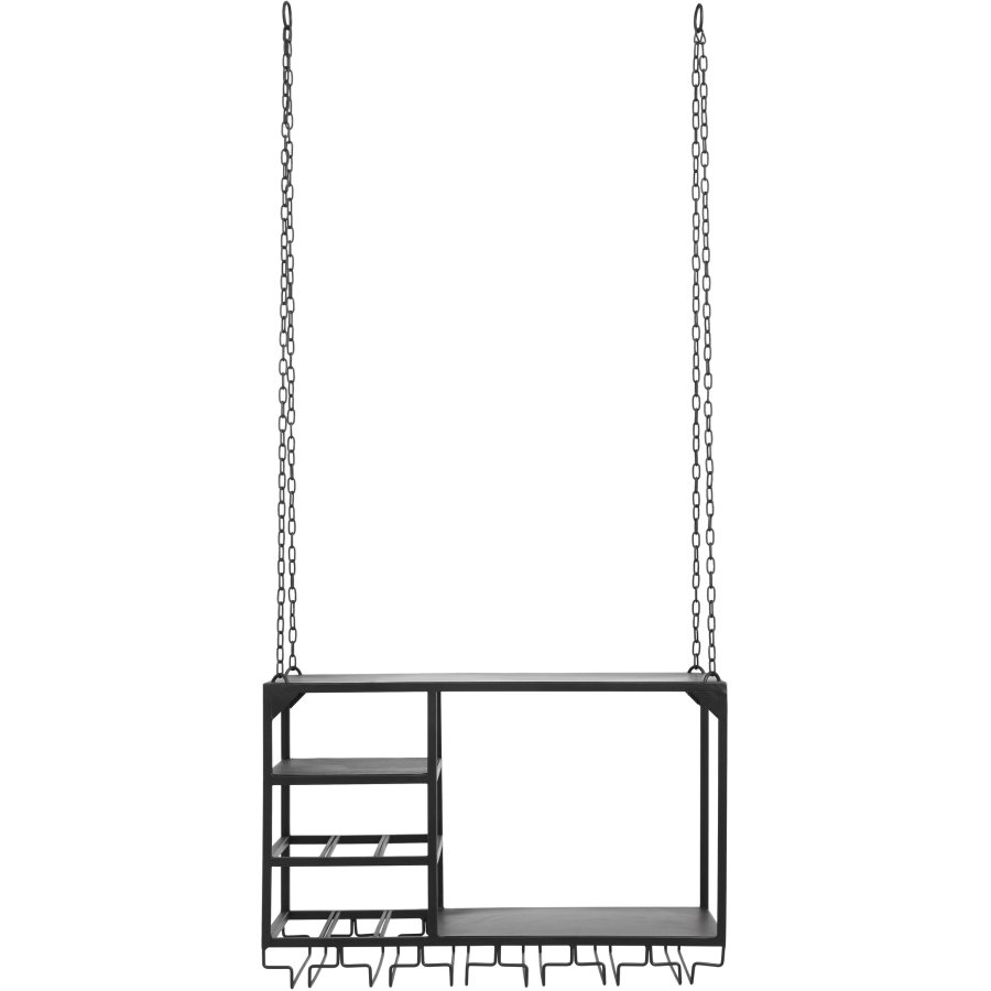 Nordal Loft Kchenregal 65x30 cm, Schwarz