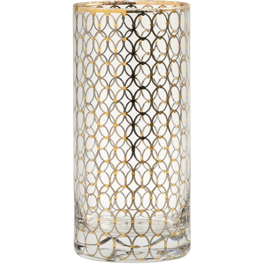 Nordal Circle Trinkglas 40 cl, Gold-Muster