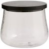 Nordal Plumsi Vorratsglas H14 cm, Glas/Bambus