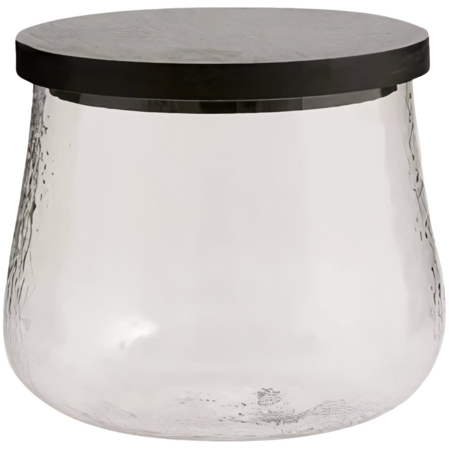 Nordal Plumsi Vorratsglas H14 cm, Glas/Bambus