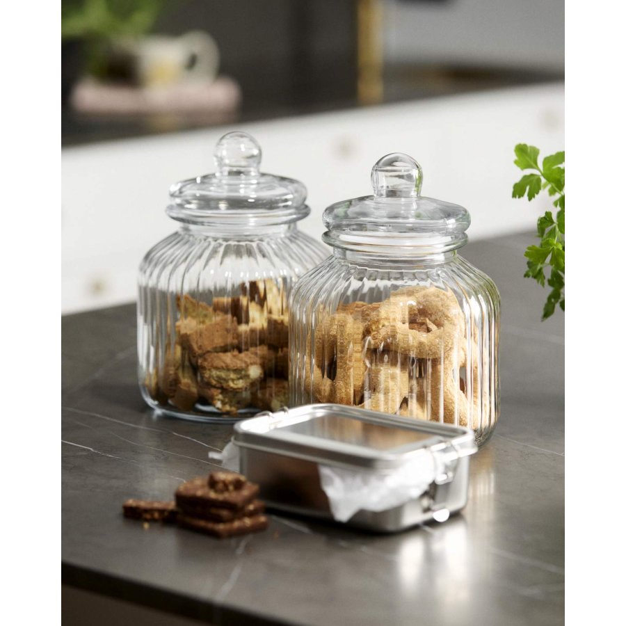 Nordal Byrom Opbevaringsglas m. L�g 3 L, Klar