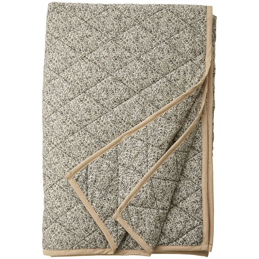 Nordal Agena Quiltet Tppe 200x140 cm, Brun/Offwhite