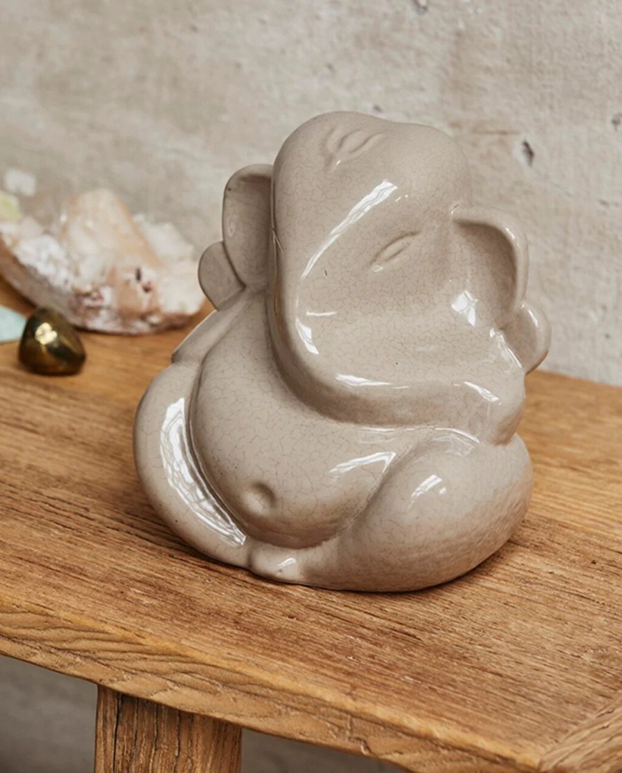 Nordal Ganesha Figur H20 cm, Beige