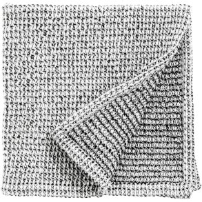 Nordal Karklud 3 stk. 30x30 cm, Hvid/Sort