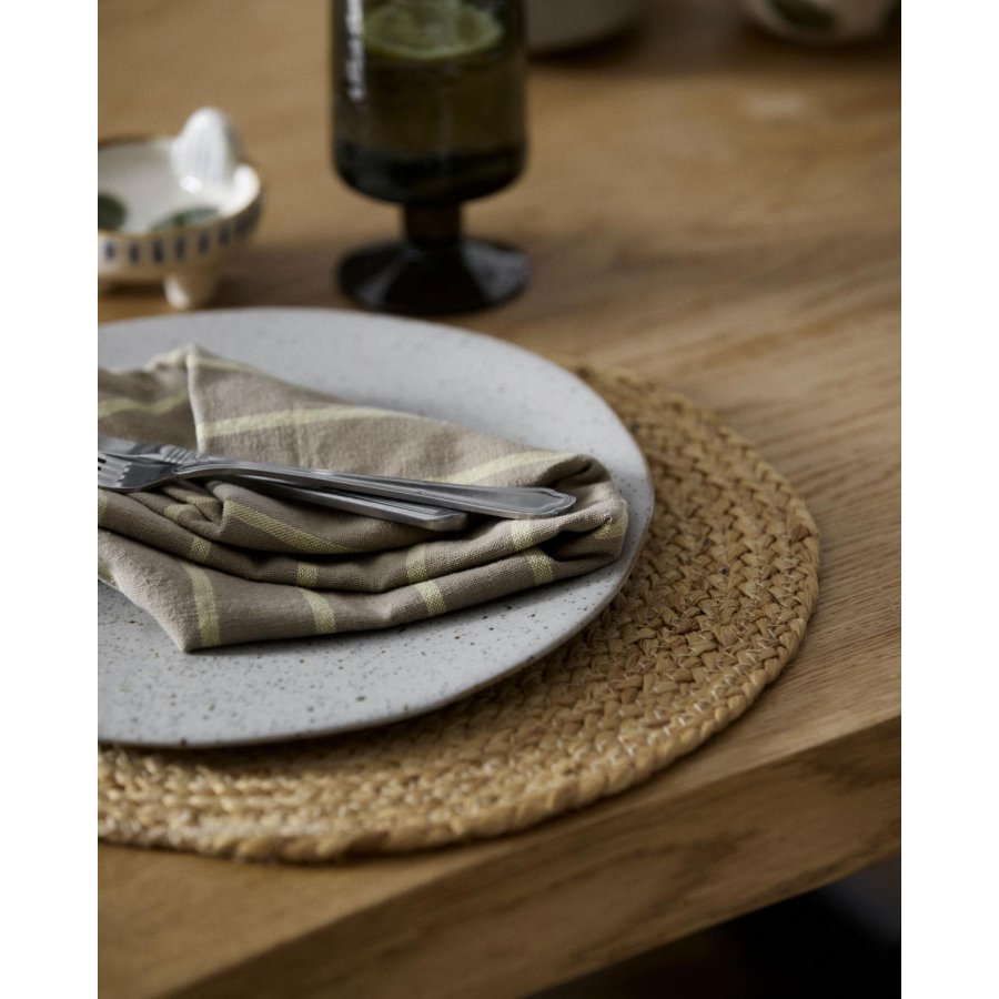 Nordal Viskestykke 50x70 cm, Beige/Gul