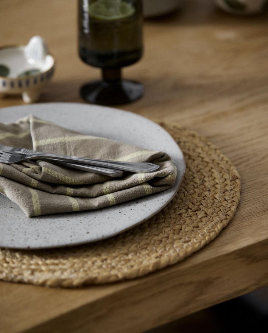 Nordal Viskestykke 50x70 cm, Beige/Gul