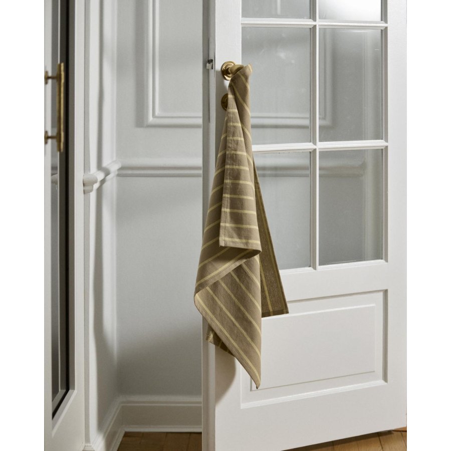 Nordal Viskestykke 50x70 cm, Beige/Gul