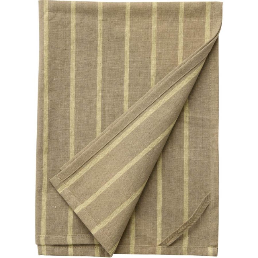 Nordal Viskestykke 50x70 cm, Beige/Gul