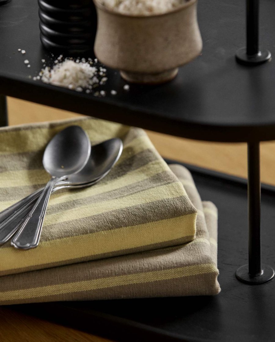 Nordal Viskestykke 50x70 cm, Gul/Beige