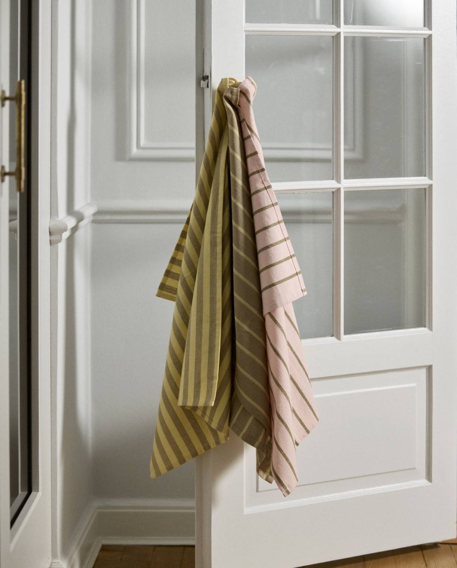 Nordal Viskestykke 50x70 cm, Gul/Beige