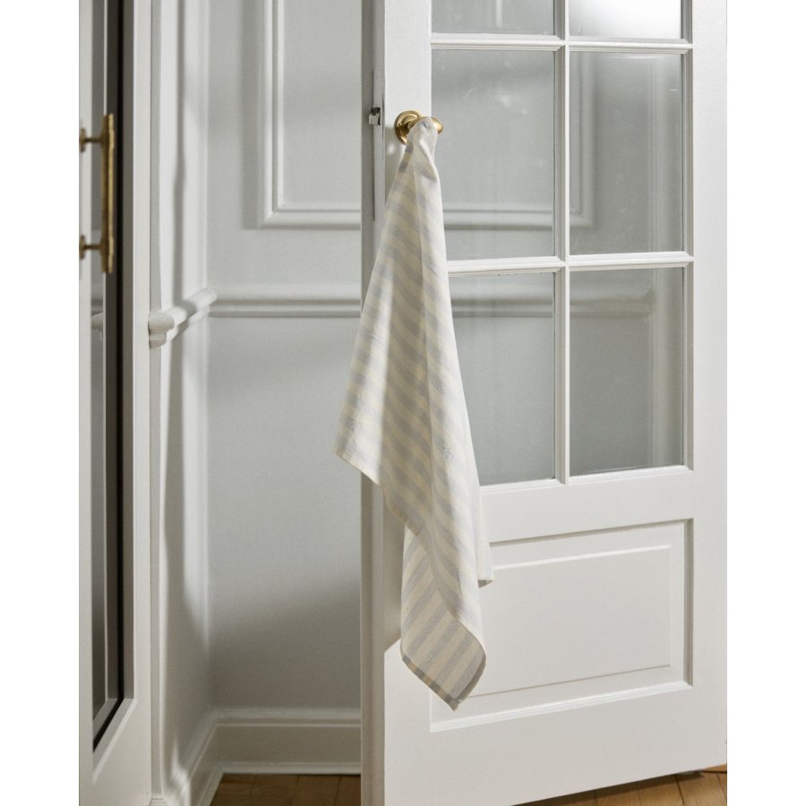 Nordal Viskestykke 50x70 cm, Hvid/Lysebl�