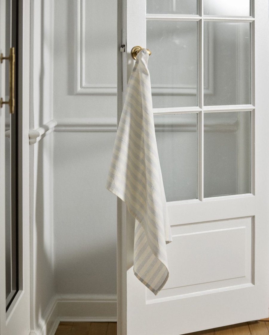 Nordal Viskestykke 50x70 cm, Hvid/Lysebl�