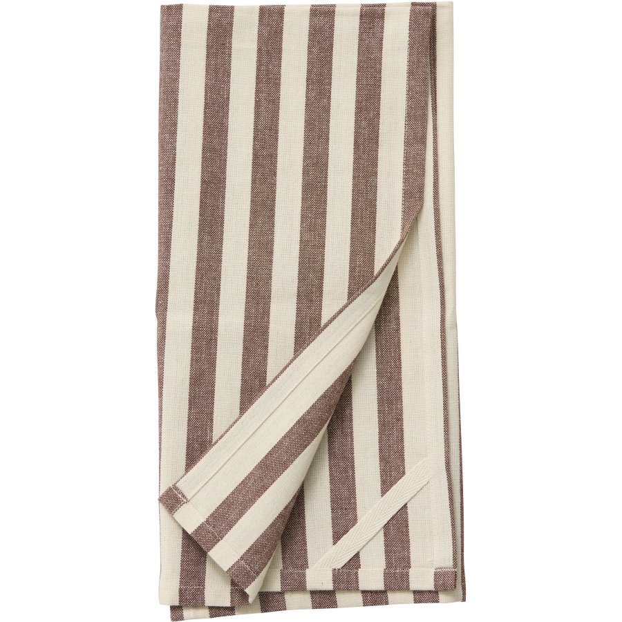 Nordal Viskestykke 50x70 cm, Beige/Bordeaux
