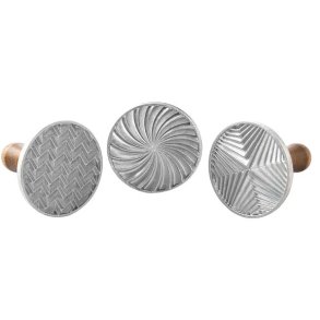Nordic Ware Smkagestempel 3 stk. 9,8 cm, Geo Cast