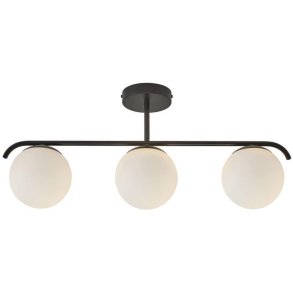 Nordlux Grant Deckenleuchte 69,3 cm, Opalwei/Schwarz