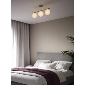 Nordlux Grant Loftlampe 69,3 cm, Opalhvid/Messing