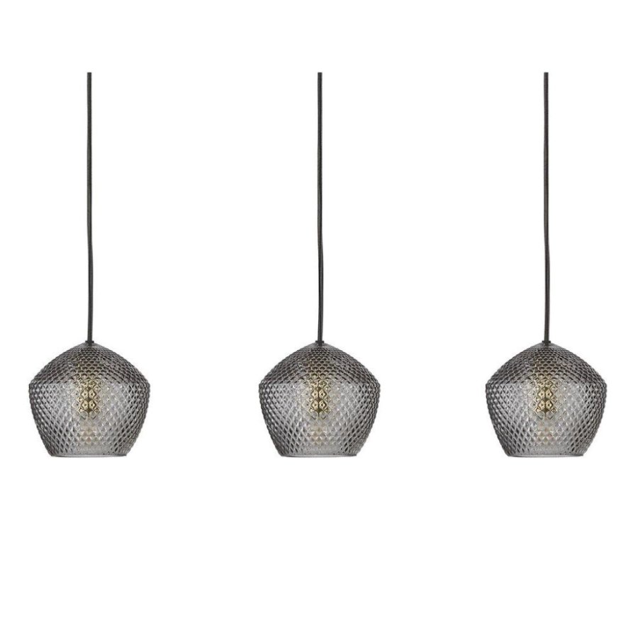 Nordlux Orbiform 3-Pendelleuchte, Messing