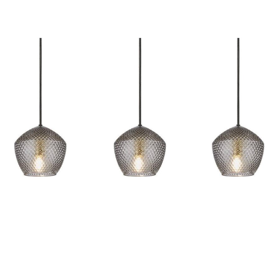 Nordlux Orbiform 3-Pendelleuchte, Messing