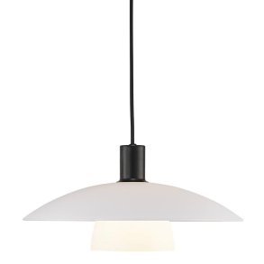 Nordlux Verona Pendel Ø40 cm, Opalhvid