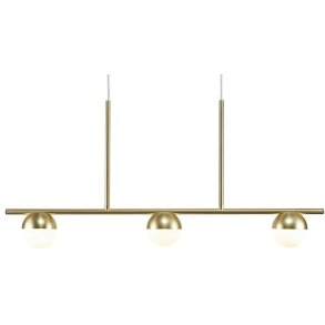 Nordlux Contina Pendelleuchte 3- Spot 90 cm,, Messing/Opalwei