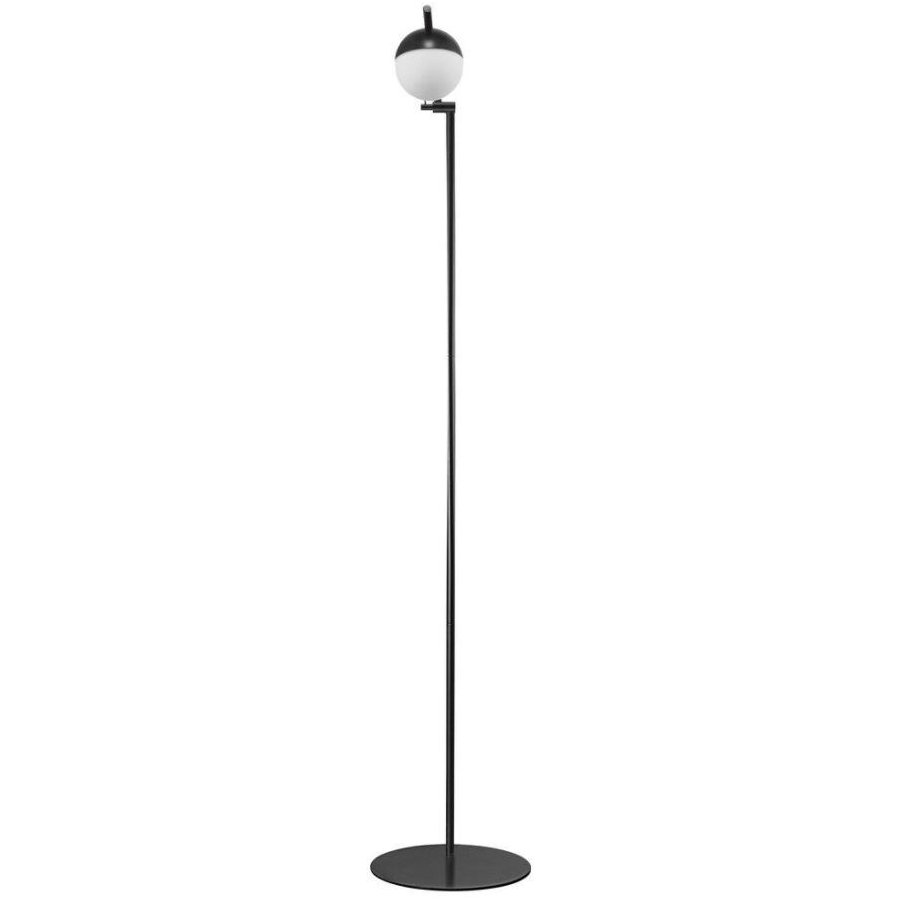 Nordlux Contina Stehleuchte H140 cm, Schwarz/Opal Wei