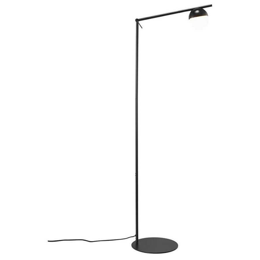 Nordlux Contina Stehleuchte H140 cm, Schwarz/Opal Wei