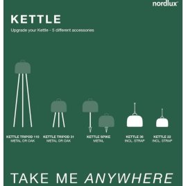 Nordlux Kettle To-Go Spike Batterilampe 51,8 cm, Sort 