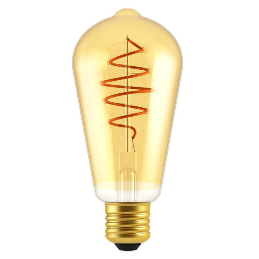 Nordlux Spiral Edison Glhbirne E27 5W Dimmbar, Gold