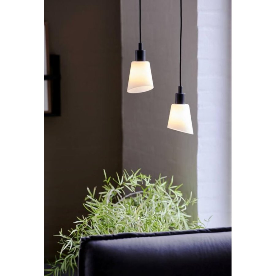 Nordlux Molli Pendelleuchte, Schwarz/Opalwei�