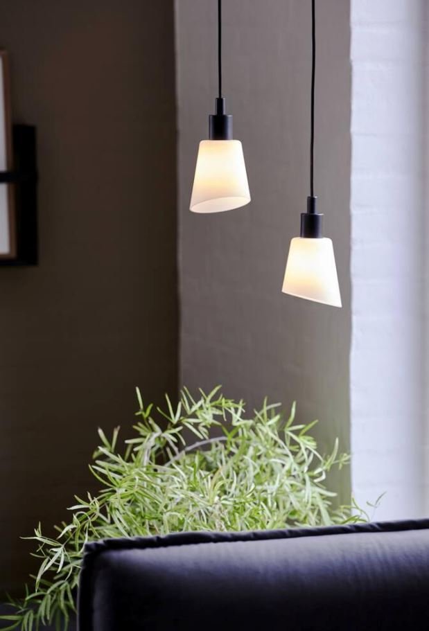 Nordlux Molli Pendelleuchte, Schwarz/Opalwei�