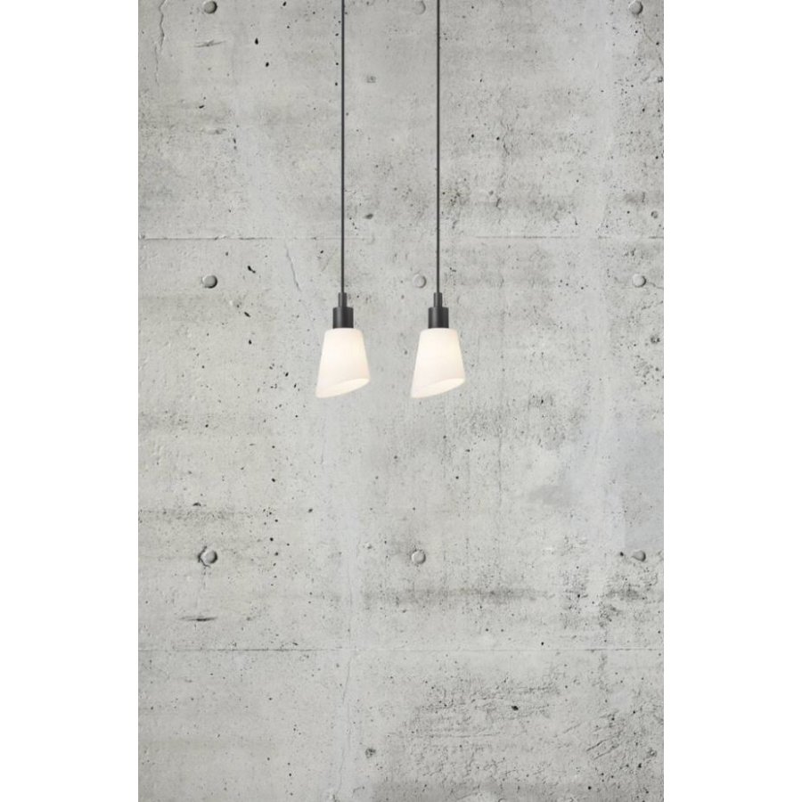 Nordlux Molli Pendelleuchte, Schwarz/Opalwei�