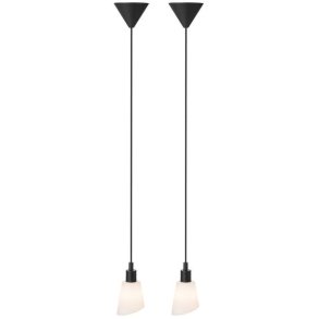 Nordlux Molli Pendelleuchte, Schwarz/Opalwei�