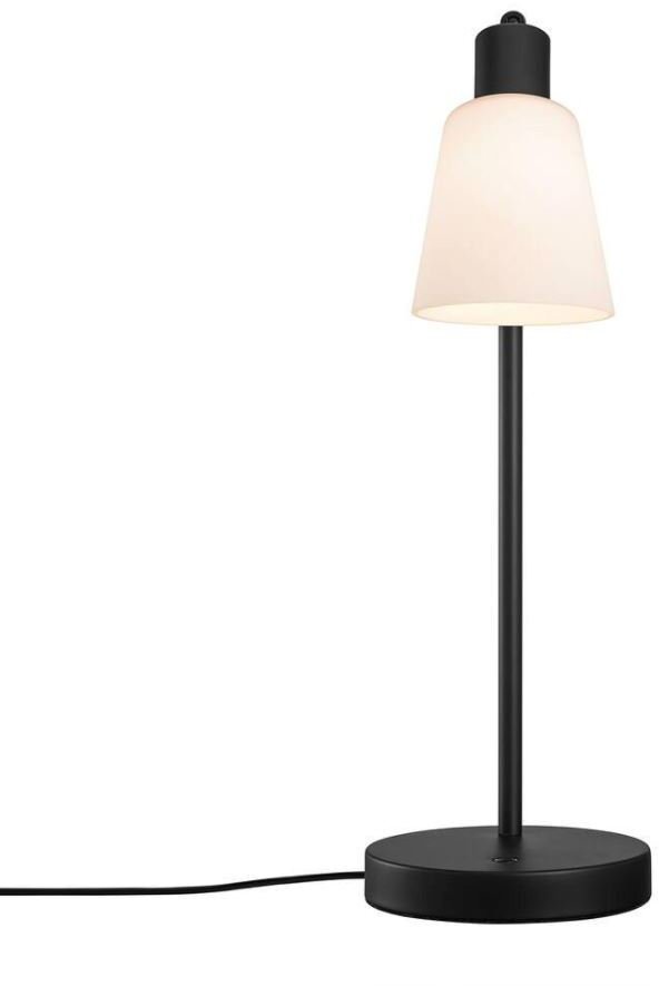 Nordlux Molli Tischleuchte H46 cm, Opalwei/Schwarz