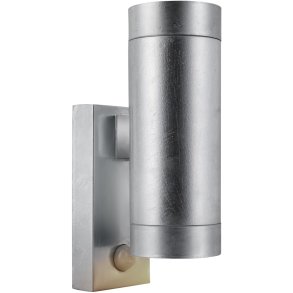Nordlux Tin Wandleuchte mit Sensor 12,2 cm, Verzinkter Stahl