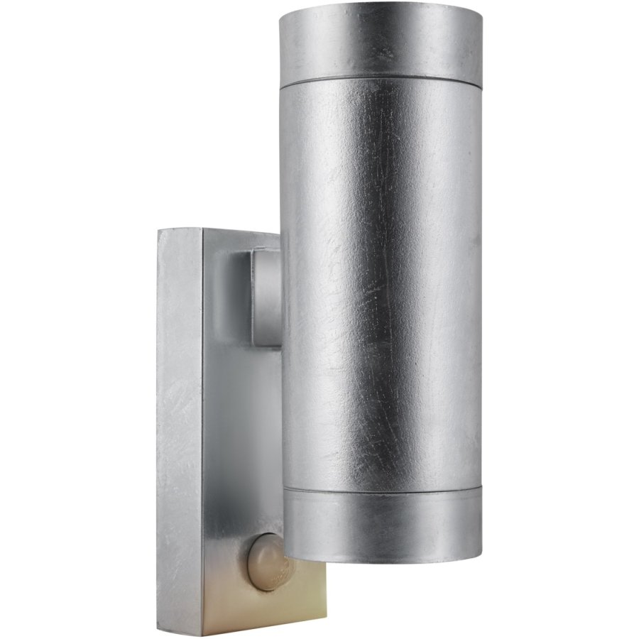 Nordlux Tin Væglampe m. Sensor 12,2 cm, Galvaniseret Stål