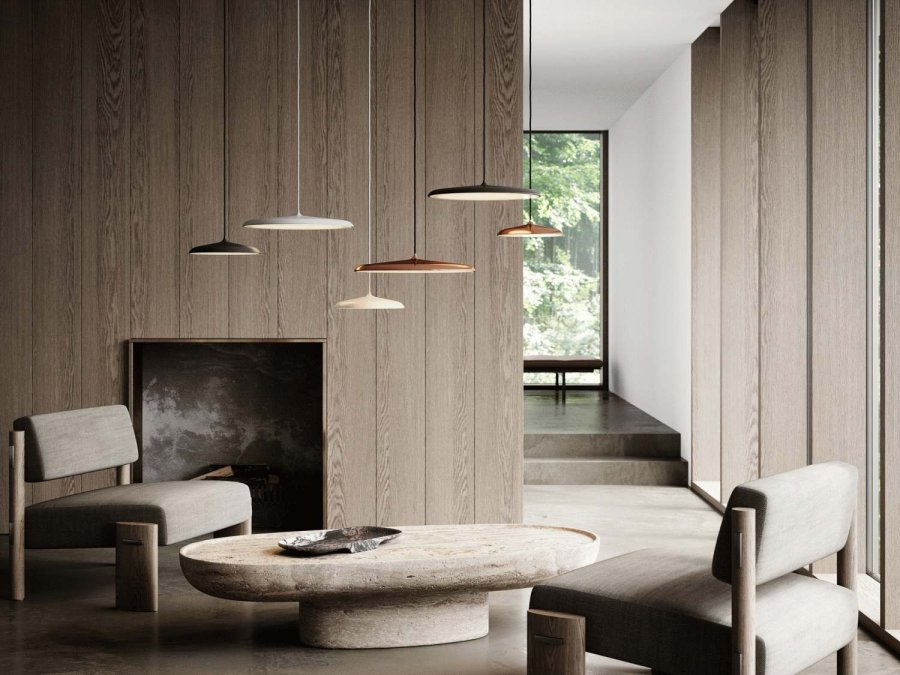 DFTP Artist Pendelleuchte LED 25 cm, Beige