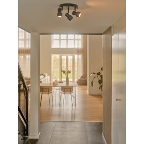 Nordlux Boston Loftlampe m. Tre Spots Ø20 cm, Sort
