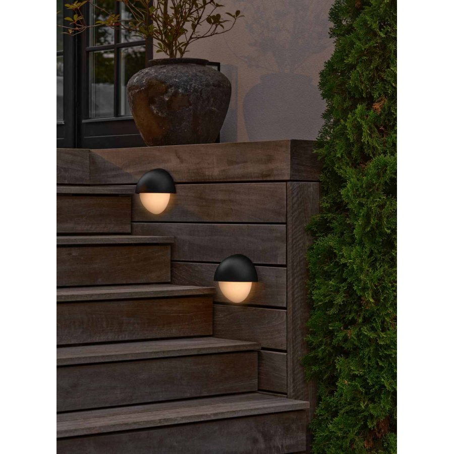 Nordlux Scor Vglampe 20 cm, Sort