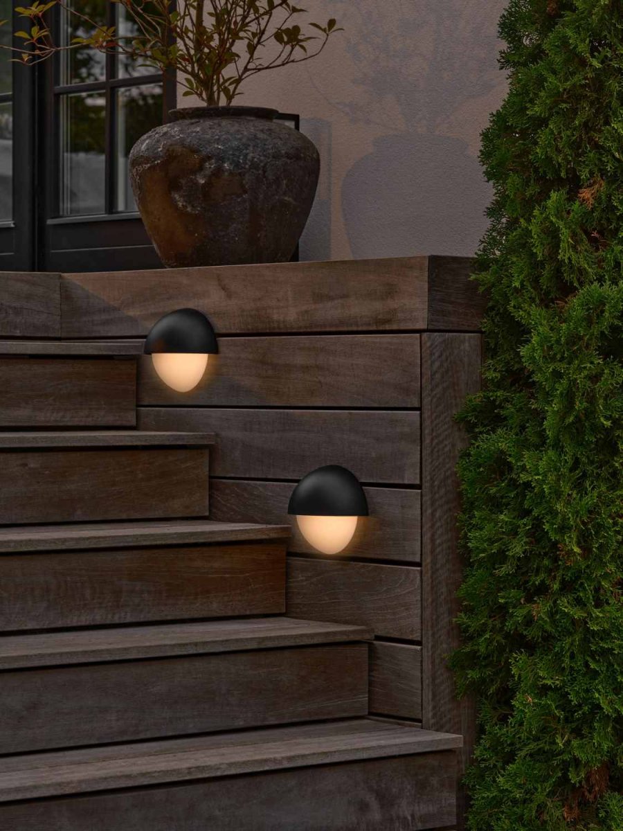 Nordlux Scor Vglampe 20 cm, Sort