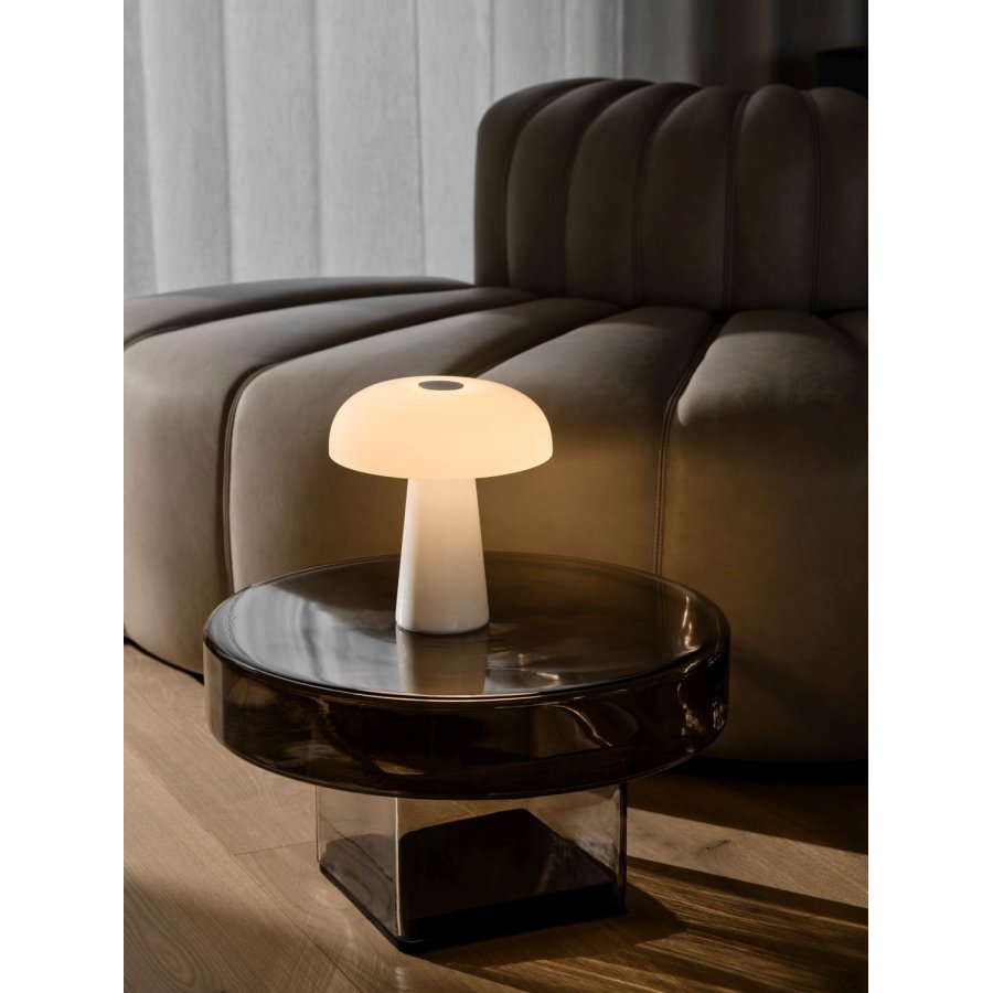 DFTP Glossy Mini Tr�dl�s Bordlampe LED H24 cm, Hvid