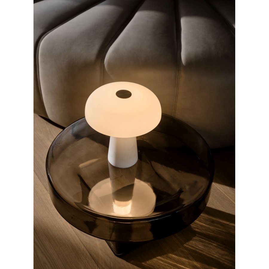 DFTP Glossy Mini Tr�dl�s Bordlampe LED H24 cm, Hvid